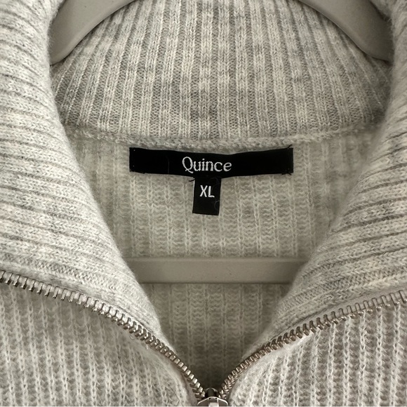 Quince merino/alpaca half zip sweater - Picture 4 of 4